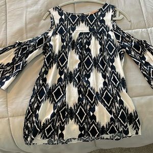 Gibson Latimer open shoulder tunic